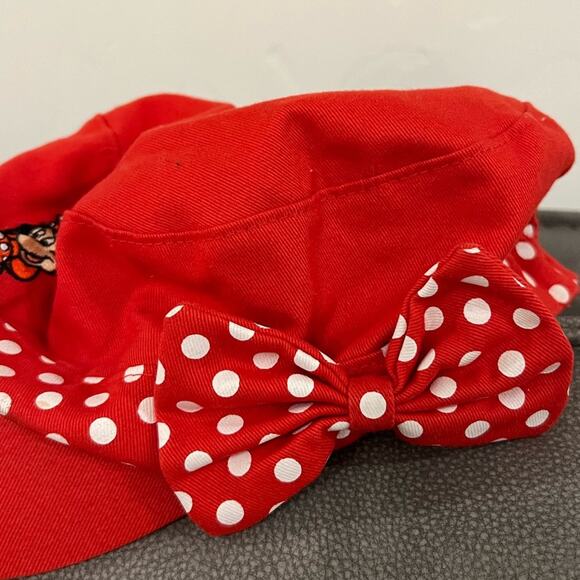 Disneyland Resort Hat Kids Minnie Mouse Red Polka Dot w/ Bow - Picture 2 of 7